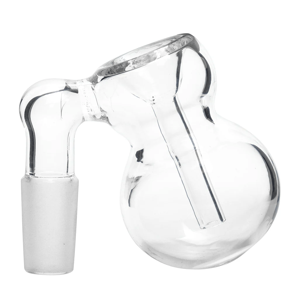 Clear glass 14mm hybrid ash catcher bubbler bowl with 45 degree joint