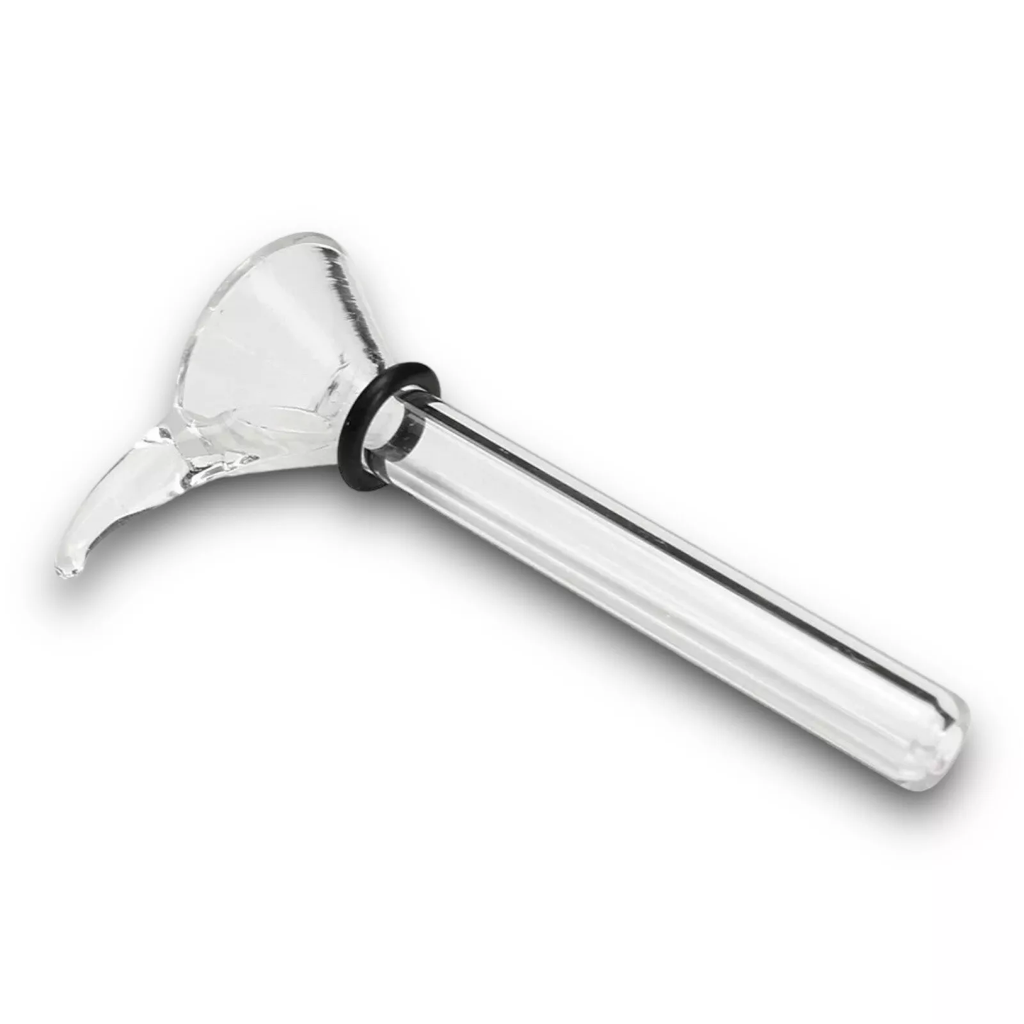 glass downstem pull slide with O-ring