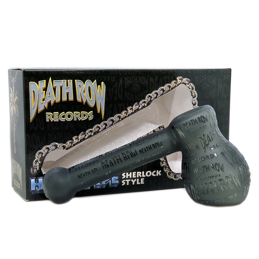 Death Row glass pipe premium metallic finish
