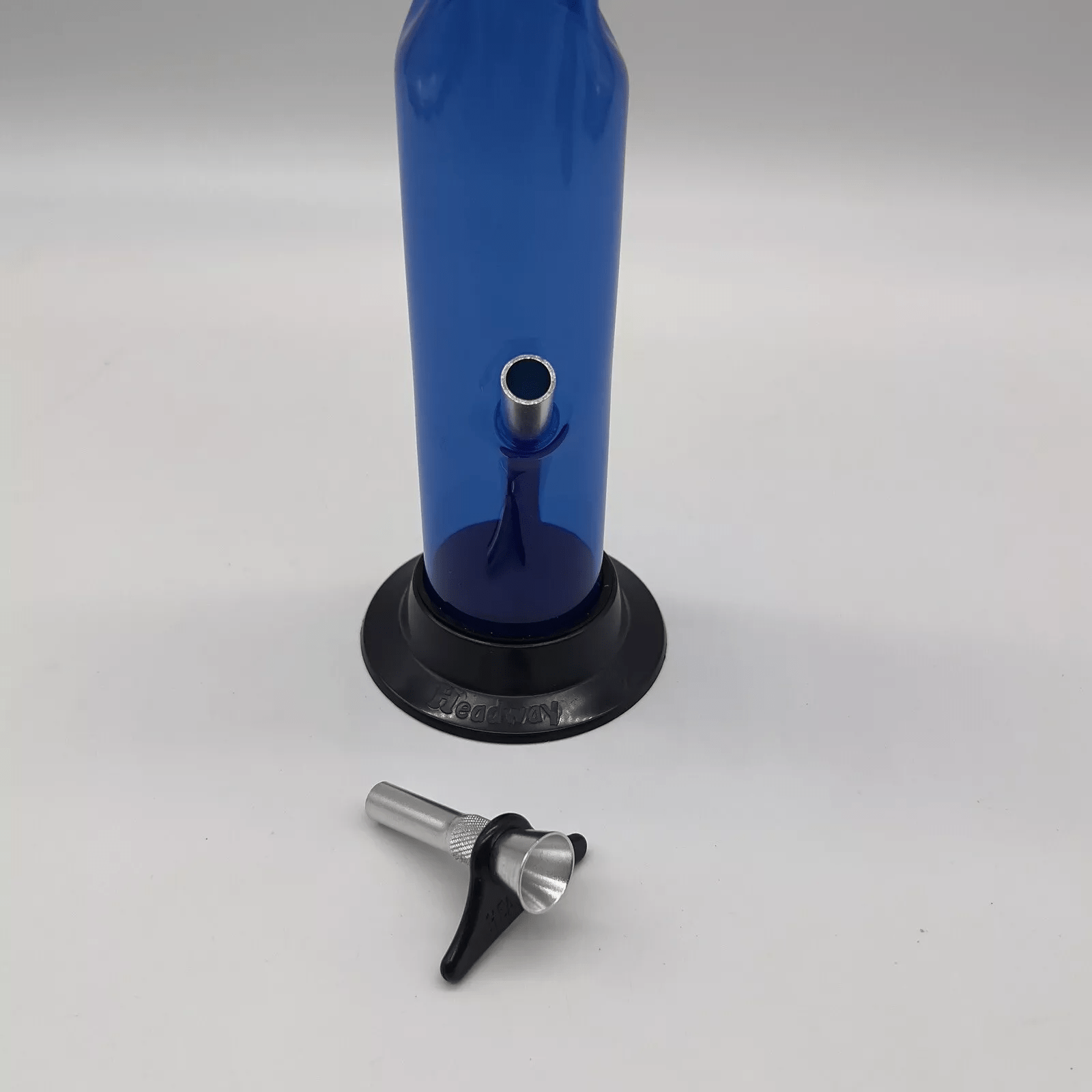 10" Acrylic Plastic Bong Blue Water Pipe Hookah Bubbler Ice Catcher - Glass Express USA