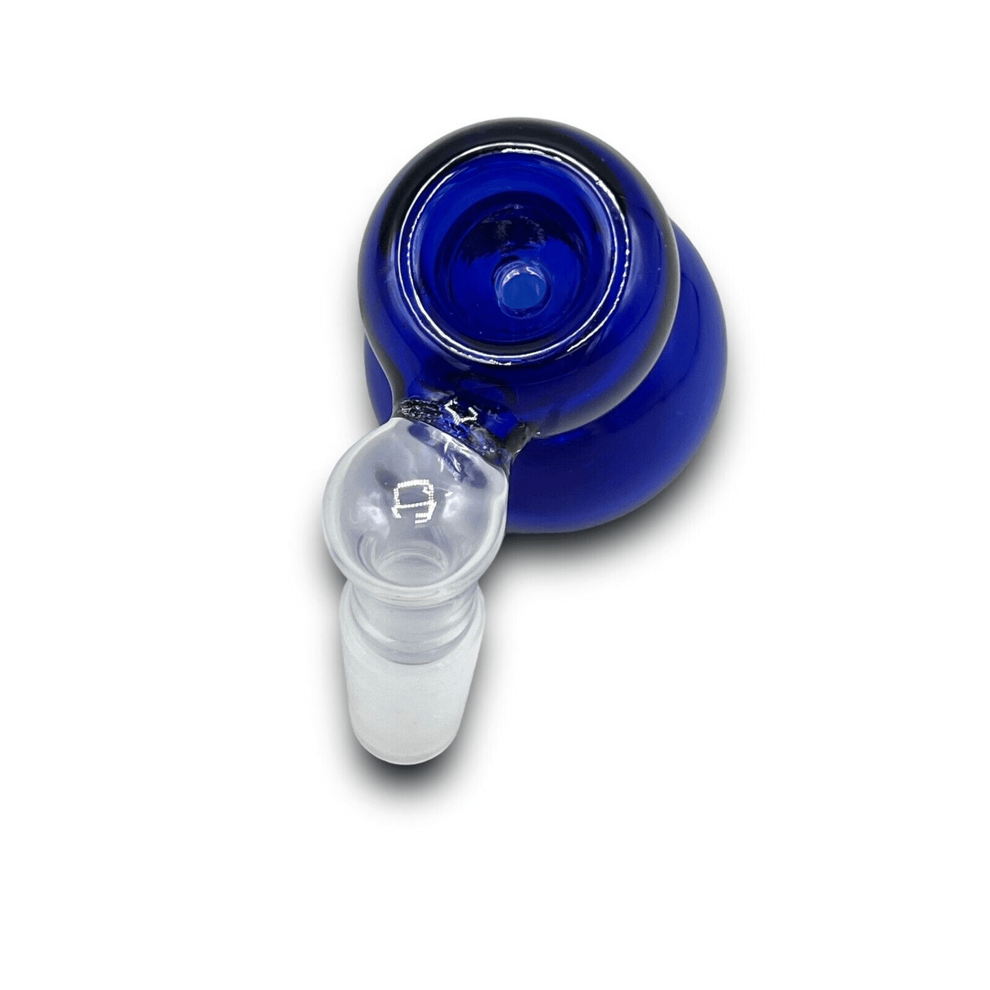 14MM Ash Catcher Bong Bowl 45 Degree Bubbler Slide Bowl Hybrid - Blue - Glass Express USA