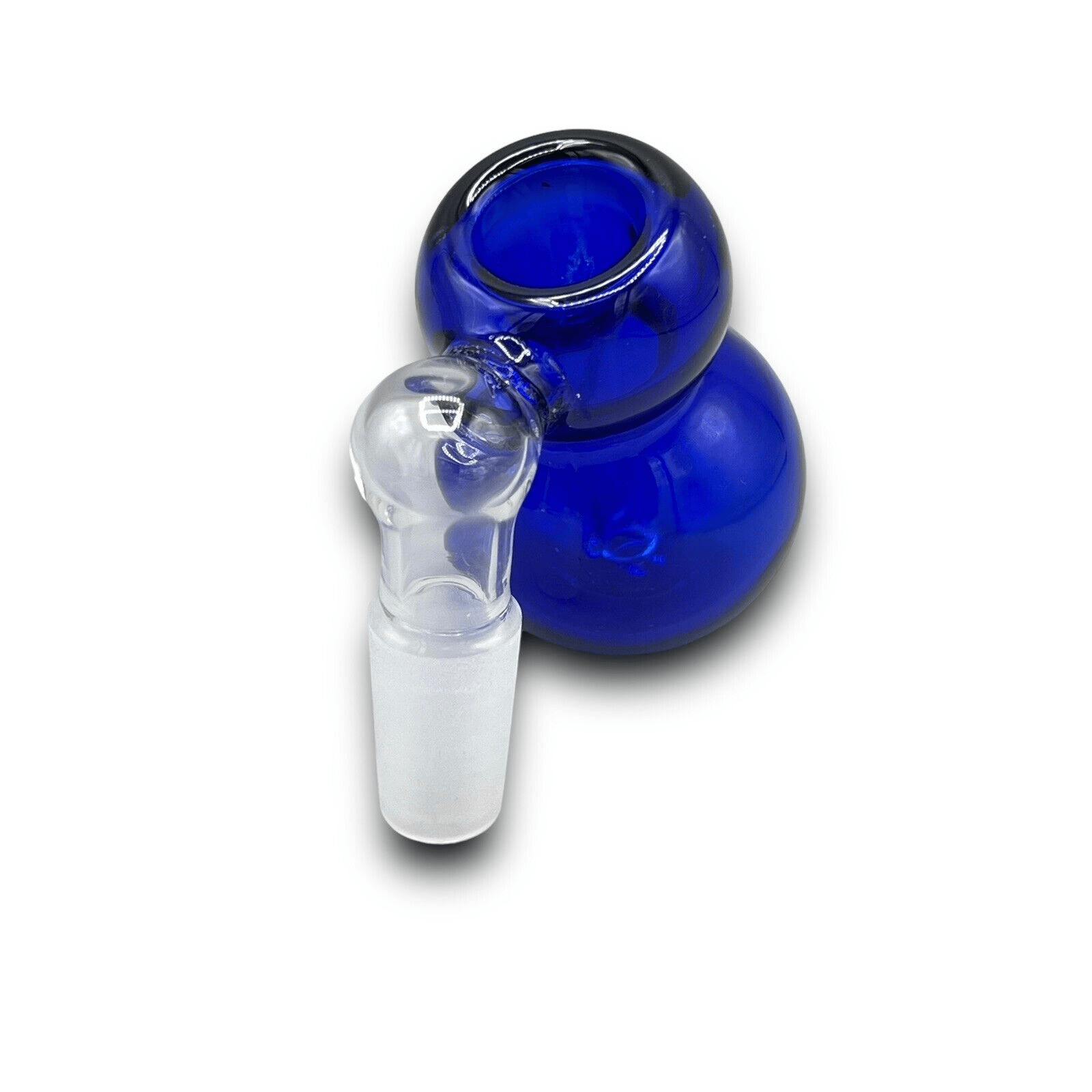 14MM Ash Catcher Bong Bowl 45 Degree Bubbler Slide Bowl Hybrid - Blue - Glass Express USA