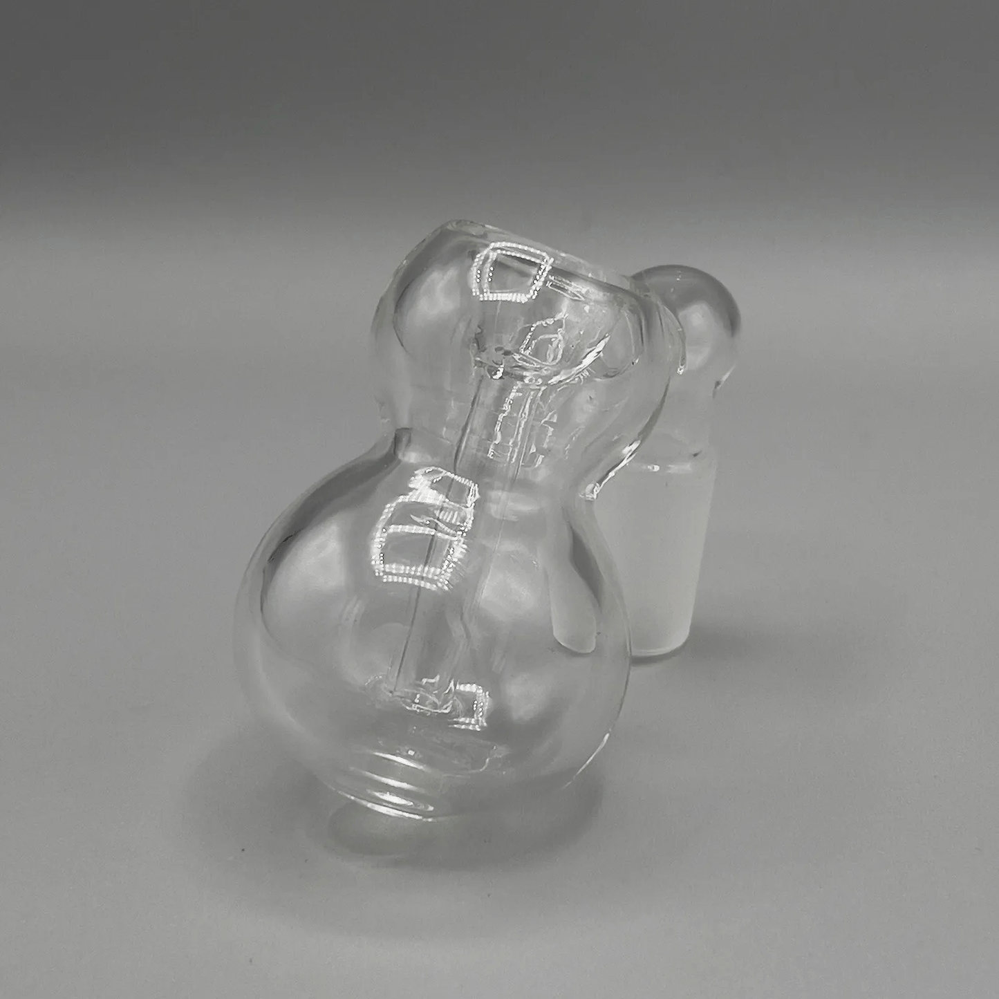 14MM Ash Catcher Bong Bowl 45 Degree Bubbler Slide Bowl Hybrid - Clear - Glass Express USA