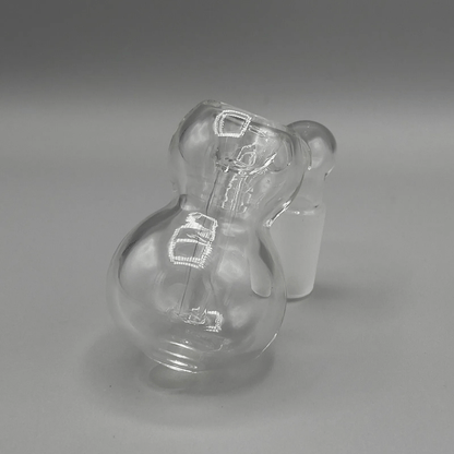 14MM Ash Catcher Bong Bowl 45 Degree Bubbler Slide Bowl Hybrid - Clear - Glass Express USA