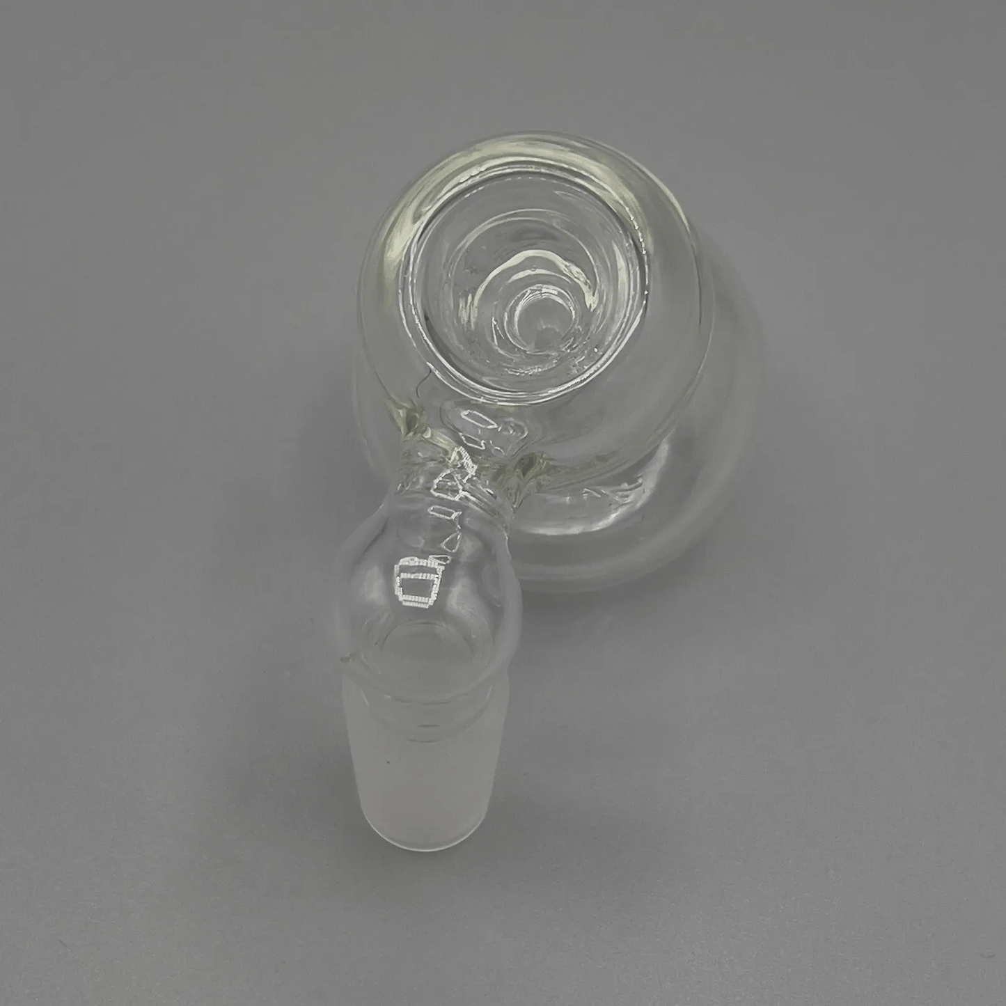 14MM Ash Catcher Bong Bowl 45 Degree Bubbler Slide Bowl Hybrid - Clear - Glass Express USA