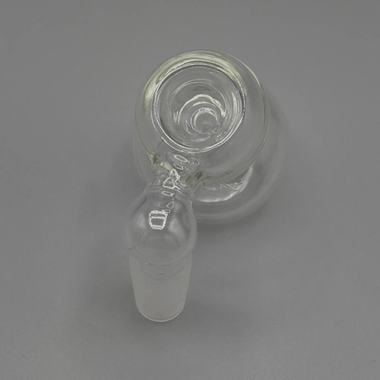 14MM Ash Catcher Bong Bowl 45 Degree Bubbler Slide Bowl Hybrid - Clear - Glass Express USA