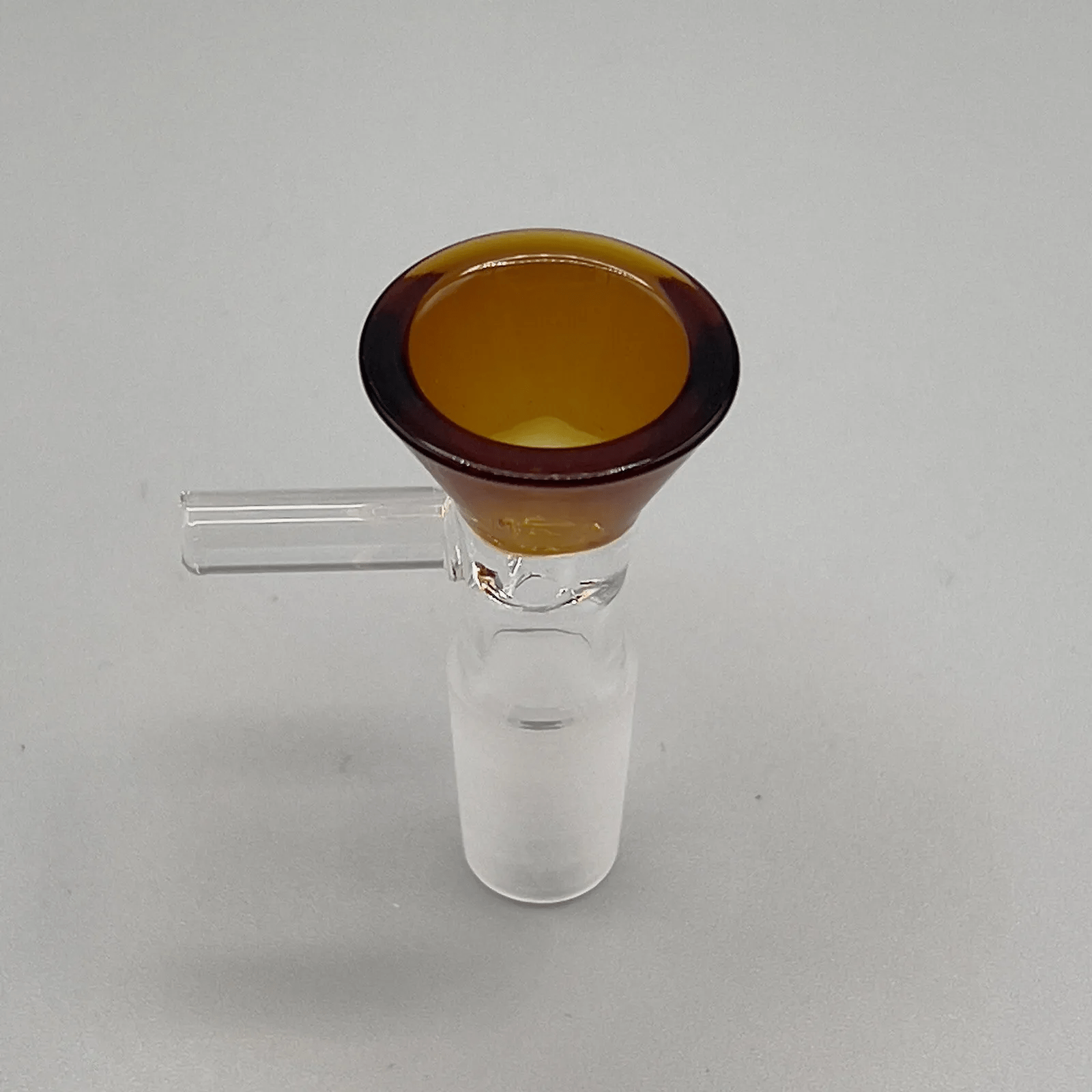 14mm Bong Slide Water Pipe Replacement Bowl Piece - Amber - Glass Express USA