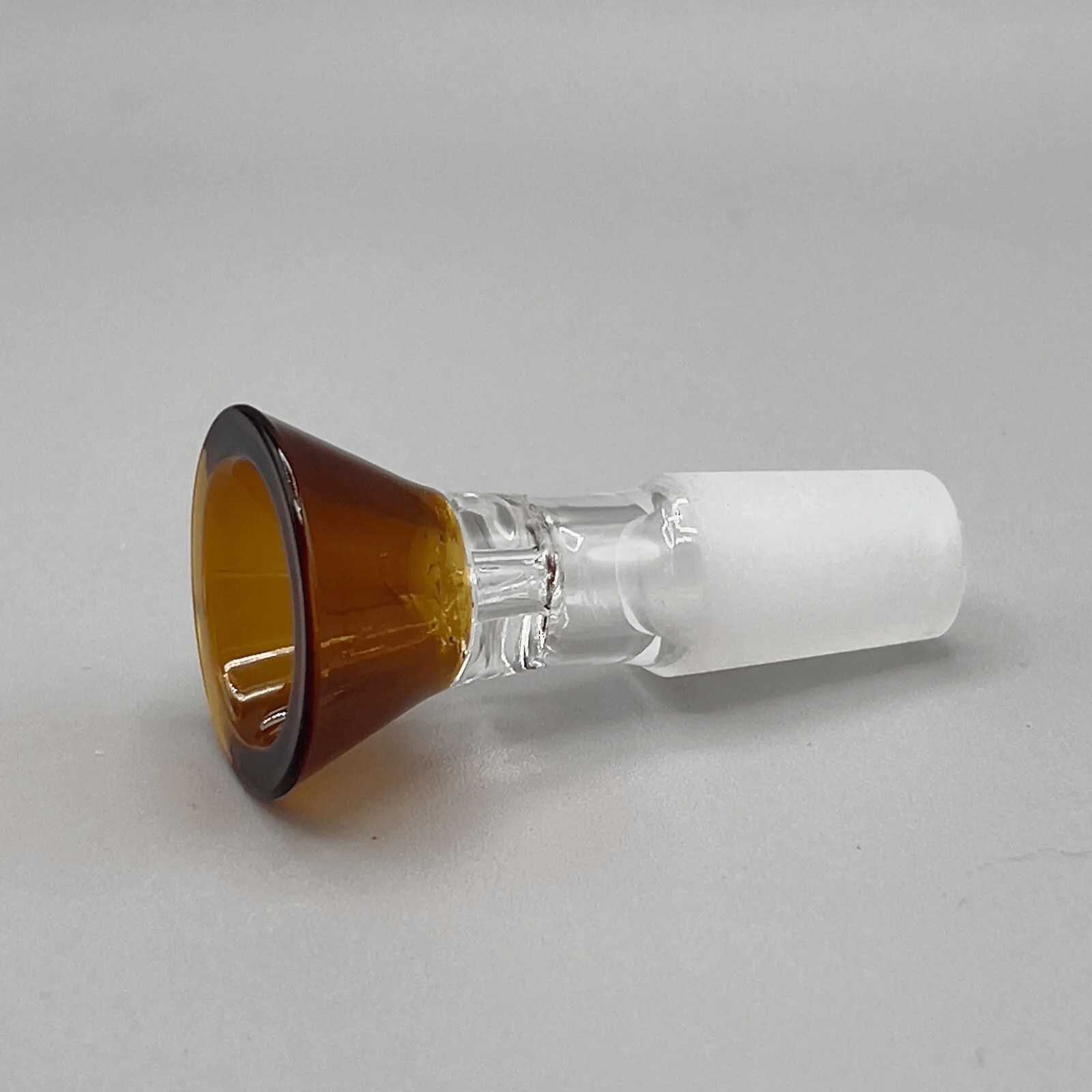 14mm Bong Slide Water Pipe Replacement Bowl Piece - Amber - Glass Express USA