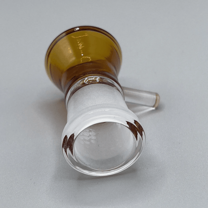 14MM Female Glass Water Pipe Slider Head Piece - Amber - Glass Express USA