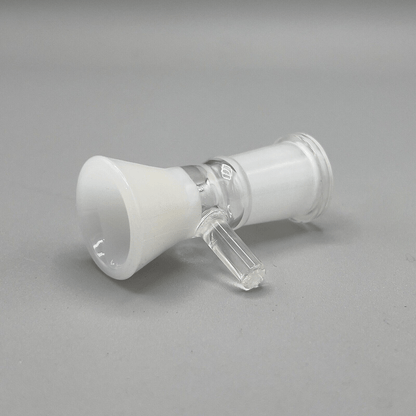 14mm Female Glass Water Pipe Slider Head Piece For Hookah Water Pipes - White - Glass Express USA