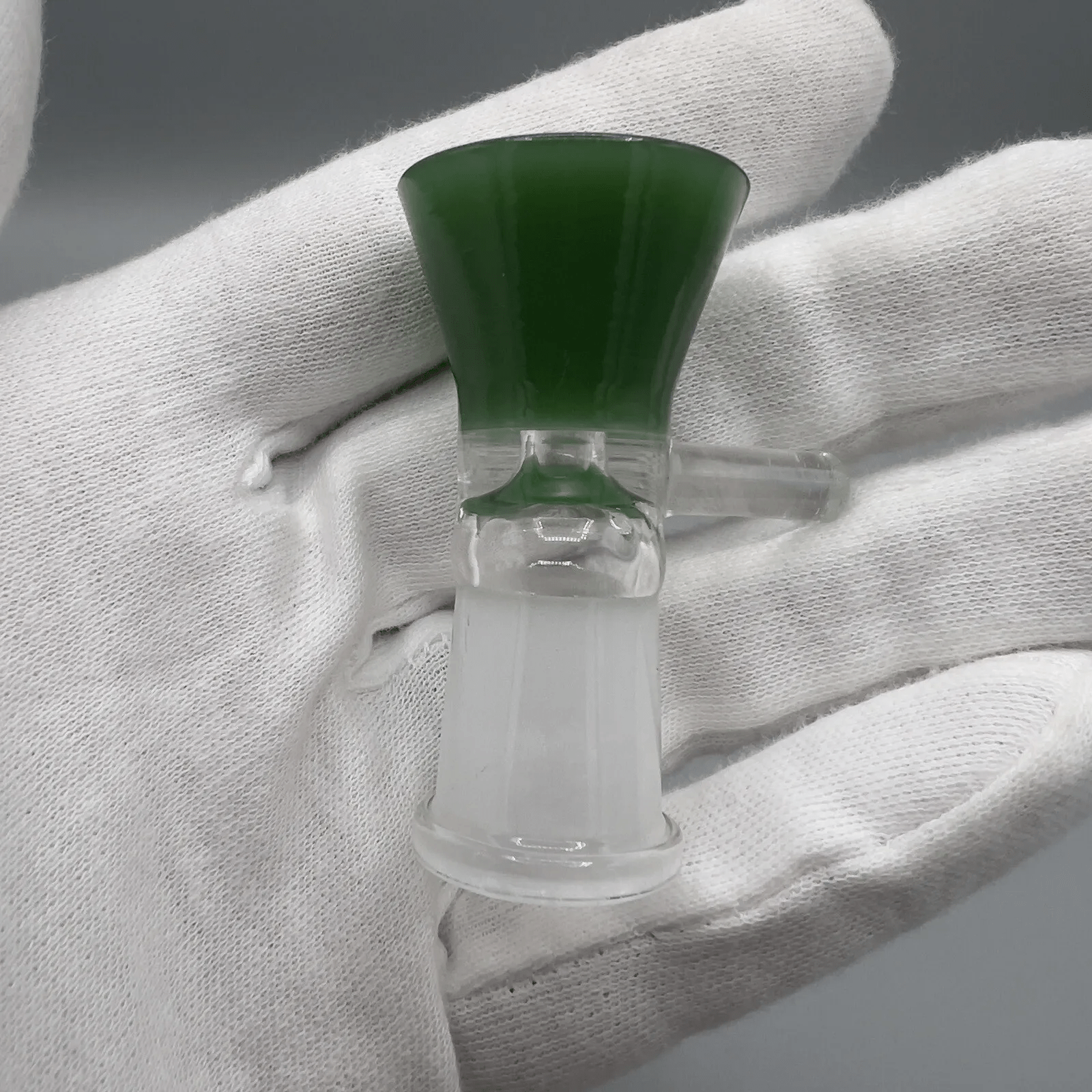 14MM Female Glass Water Pipe Slider Head Piece - Hunter Green - Glass Express USA