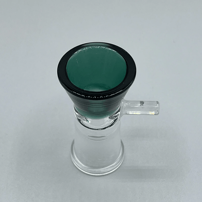 14MM Female Glass Water Pipe Slider Head Piece - Teal - Glass Express USA