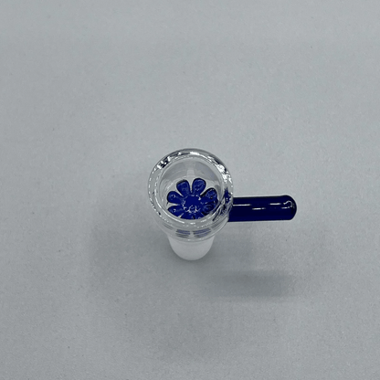 14mm Glass Bowl Slide For Bongs With Built In Screen - Blue - Glass Express USA