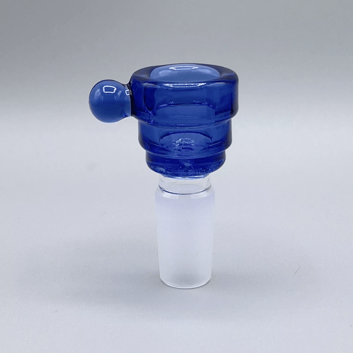 14mm Glass Bowl Slide Male Frosted Male Joint 14 MM - Blue - Glass Express USA