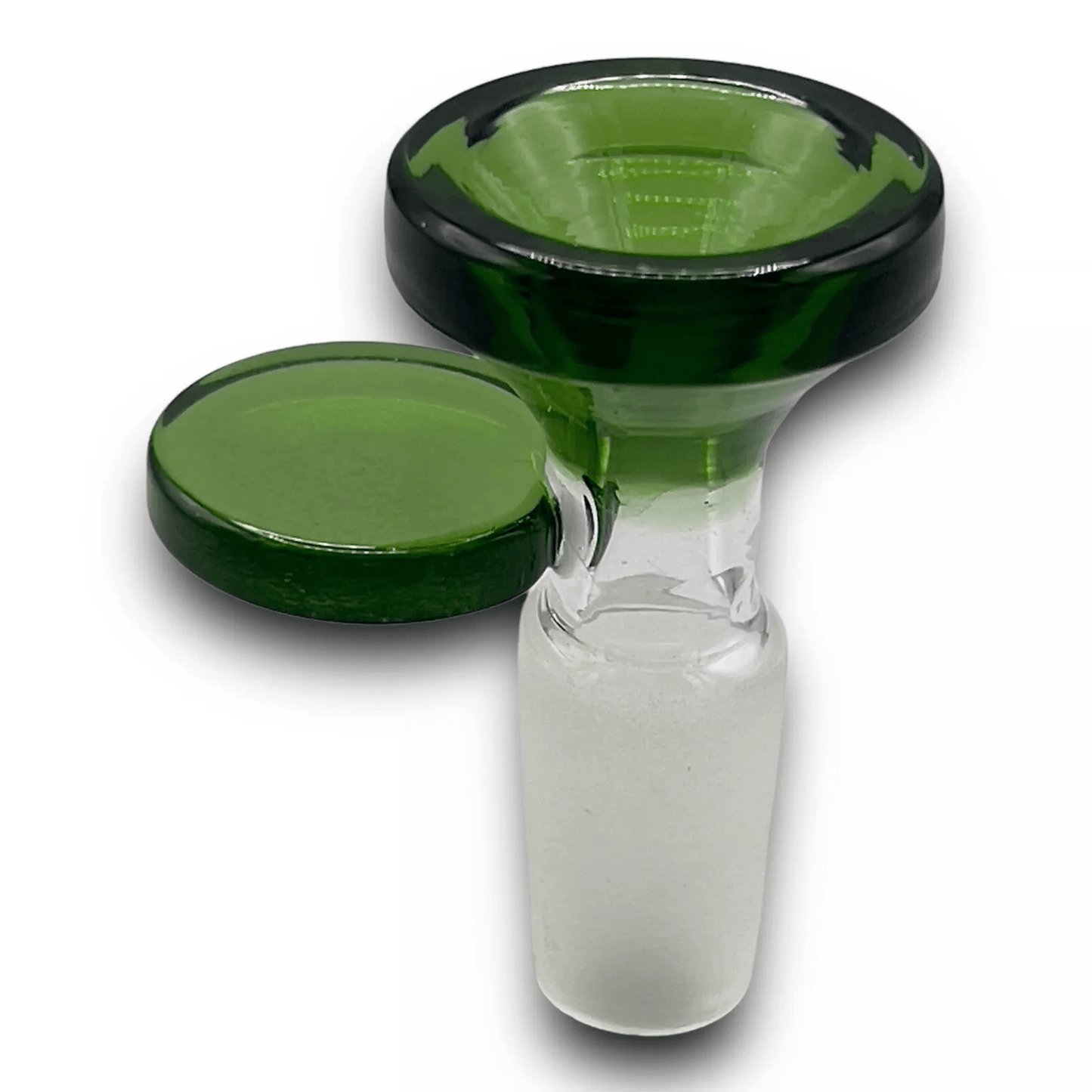 14mm Glass Bowl Slider Piece 14mm Replacement Bowl Head Water Pipe Slide - Green - Glass Express USA