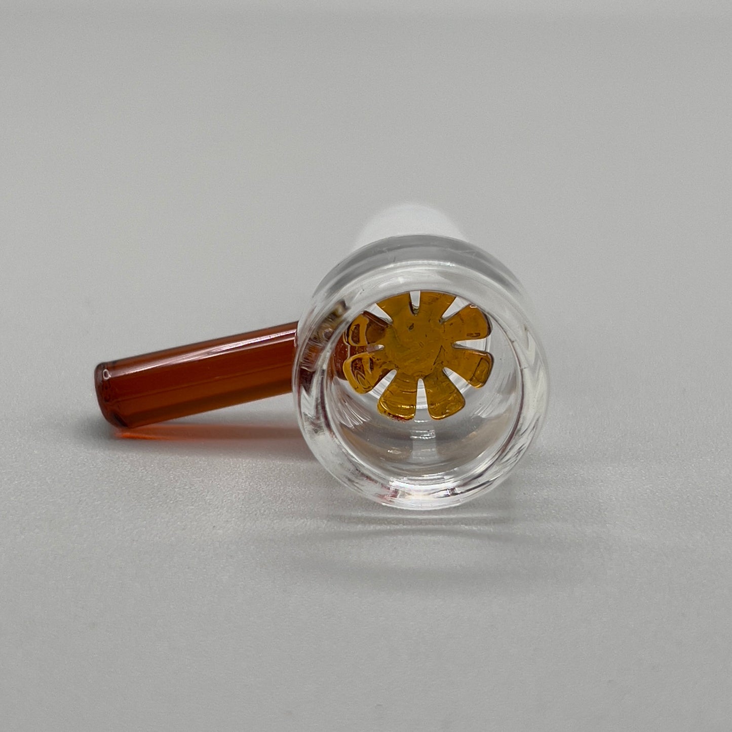 14mm Honeycomb Screen Built In Glass on Glass Bong Slide Bowl - Amber - Glass Express USA