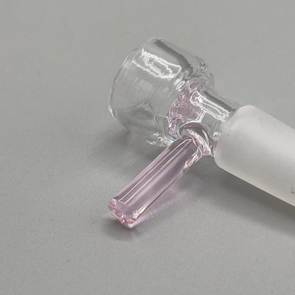 14mm Honeycomb Screen Built In Glass on Glass Bong Slide Bowl - Pink - Glass Express USA