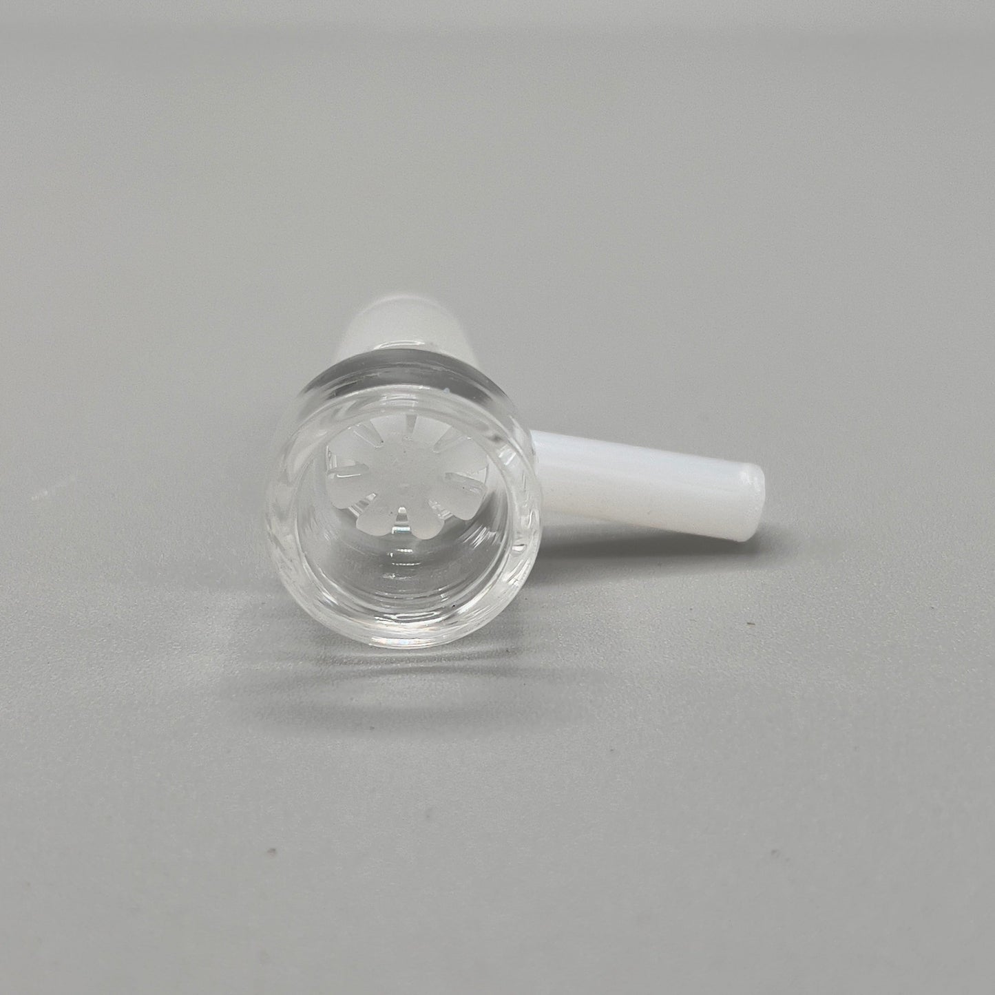 14mm Honeycomb Screen Built In Glass on Glass Bowl Slide - White - Glass Express USA