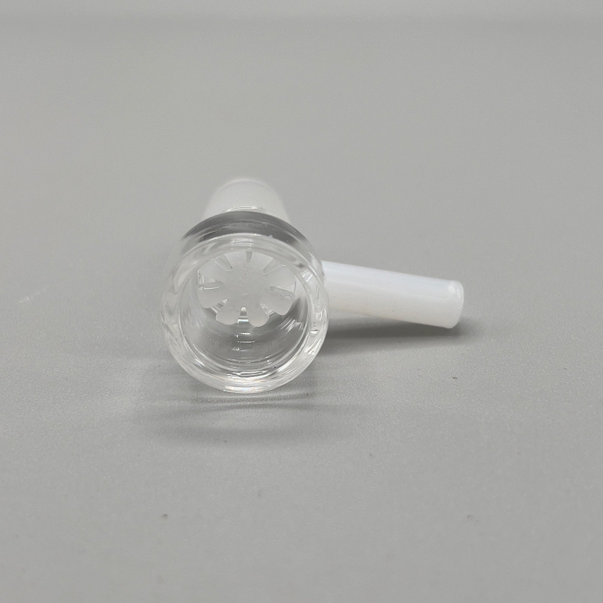 14mm Honeycomb Screen Built In Glass on Glass Bowl Slide - White - Glass Express USA