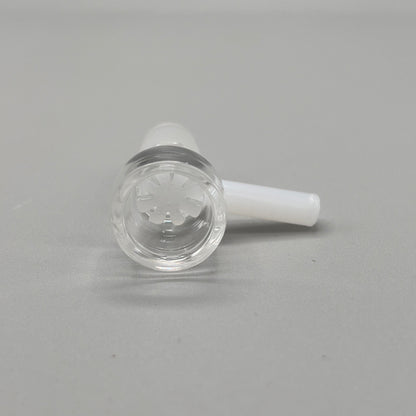 14mm Honeycomb Screen Built In Glass on Glass Bowl Slide - White - Glass Express USA