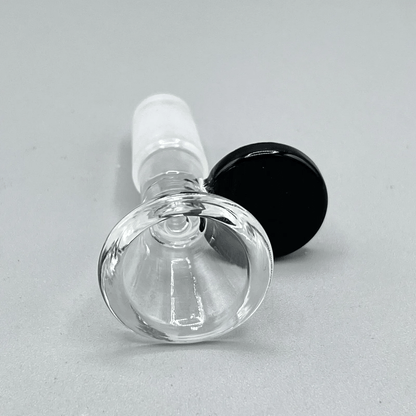 14mm Slide Glass Funnel Bowl Water Pipe Hookah Piece - Famous Brand - Black - Glass Express USA