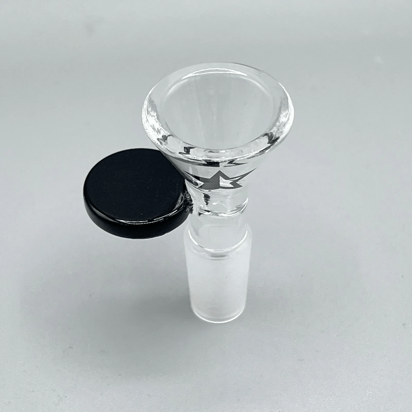 14mm Slide Glass Funnel Bowl Water Pipe Hookah Piece - Famous Brand - Black - Glass Express USA