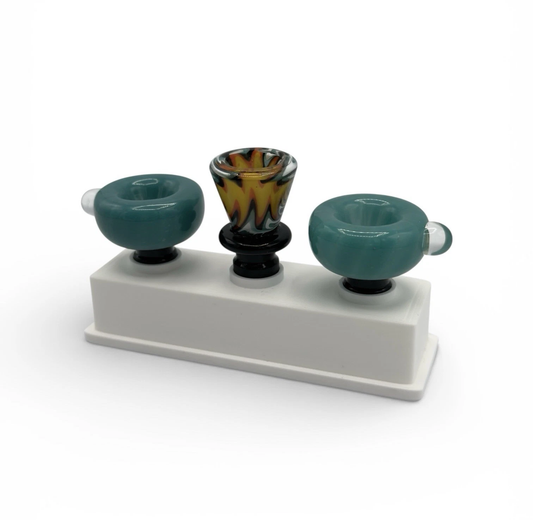 14mm 3 piece slide stand display organizer white