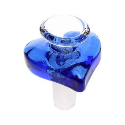 glass-on-glass bong slide heart shaped