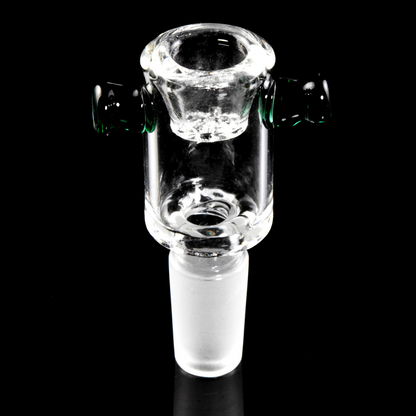 14mm Glass Bowl Slide with Built-In Screen – Bike Handle Design