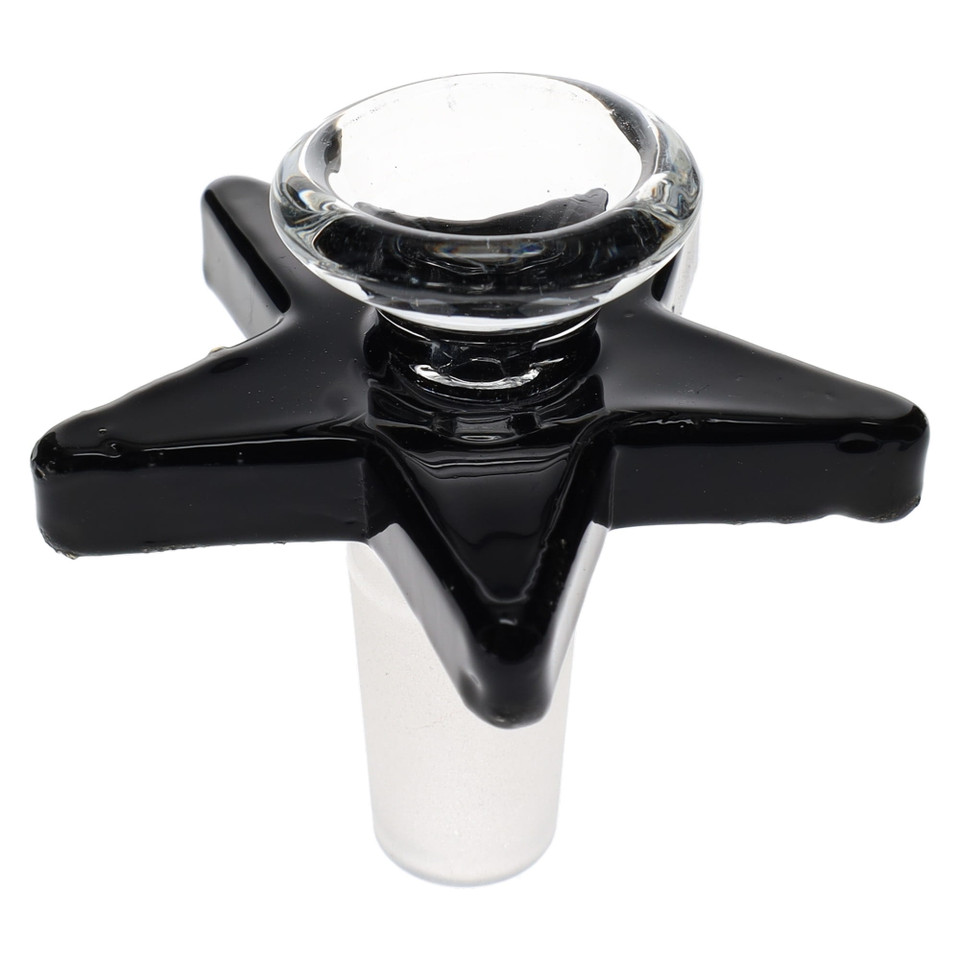 star shaped bong bowl glass-on-glass