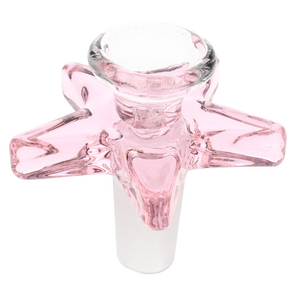 star shaped bong bowl glass-on-glass