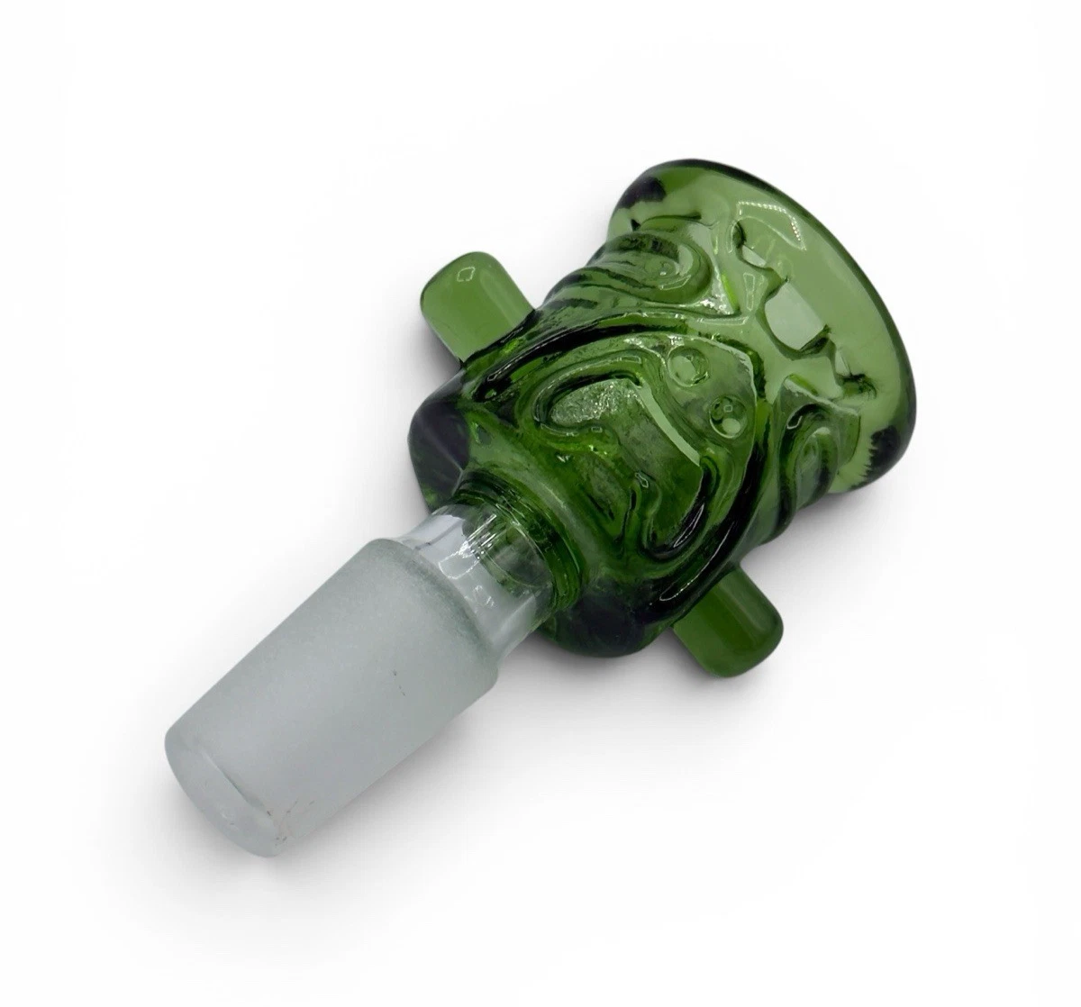 14mm green tiki glass bowl slide for bong