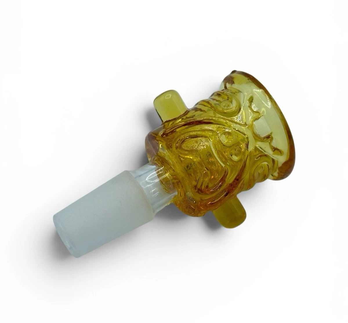 14mm green tiki glass bowl slide for bong