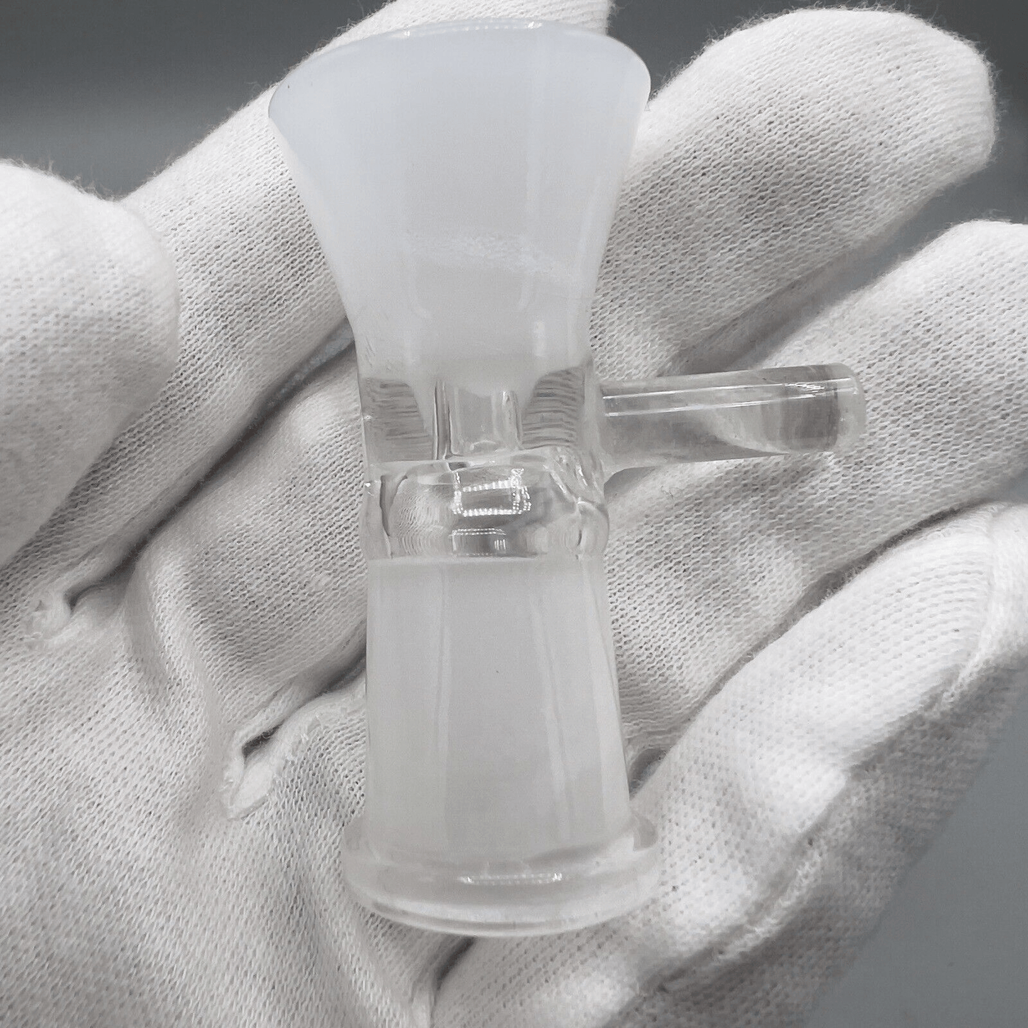 18MM Female Glass Water Pipe Slider Head Piece For Hookah Water Pipes - White - Glass Express USA