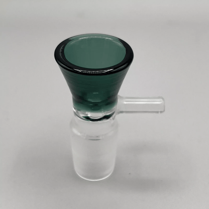 18mm Glass Bowl Pull Slide Thick For Water Pipe Bong Hookah Piece - Teal - Glass Express USA