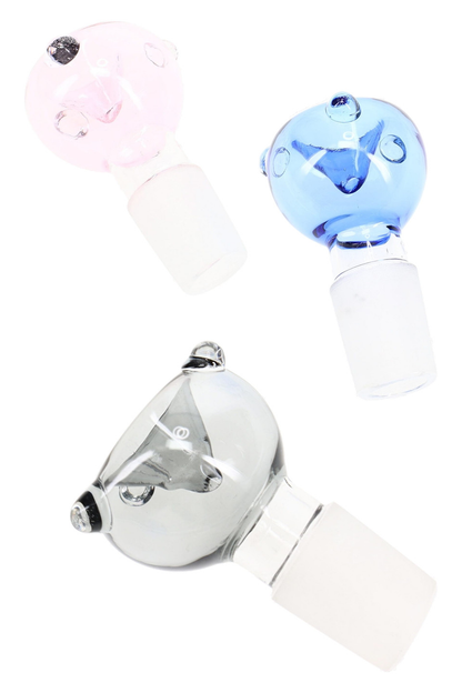 18mm round bubble glass bowl colored bong bowl