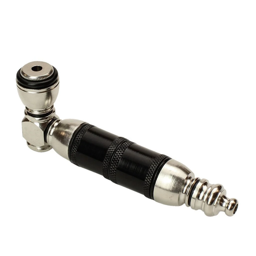 Black 4 inch Metal Smoking Tobacco Pipe