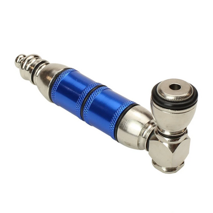 4 Inch Blue Colored Metal Pipe