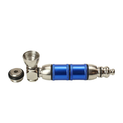 Blue 4 Inch Metal Pipe