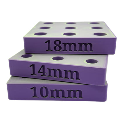 9-Piece Water Pipe Slide Display Stand – 4.7" Holder