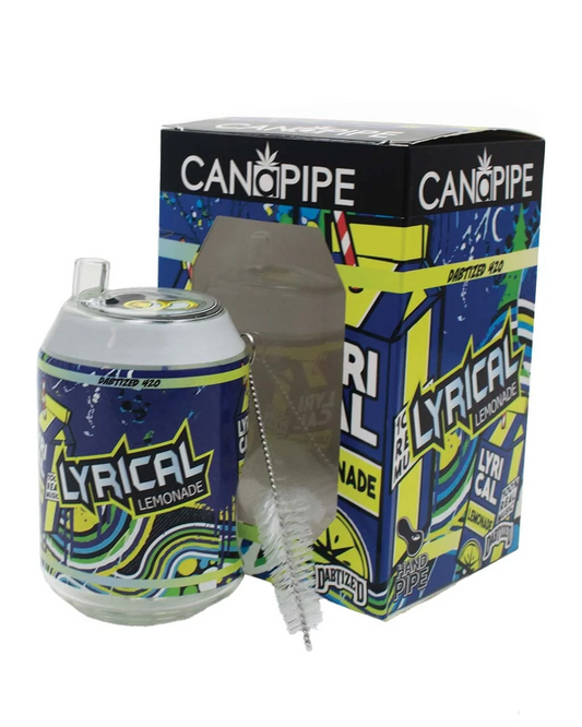 Can-a-Pipe glass smoking pipe soda can shape