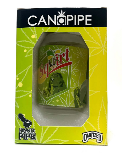 Classic soda can shaped glass pipe