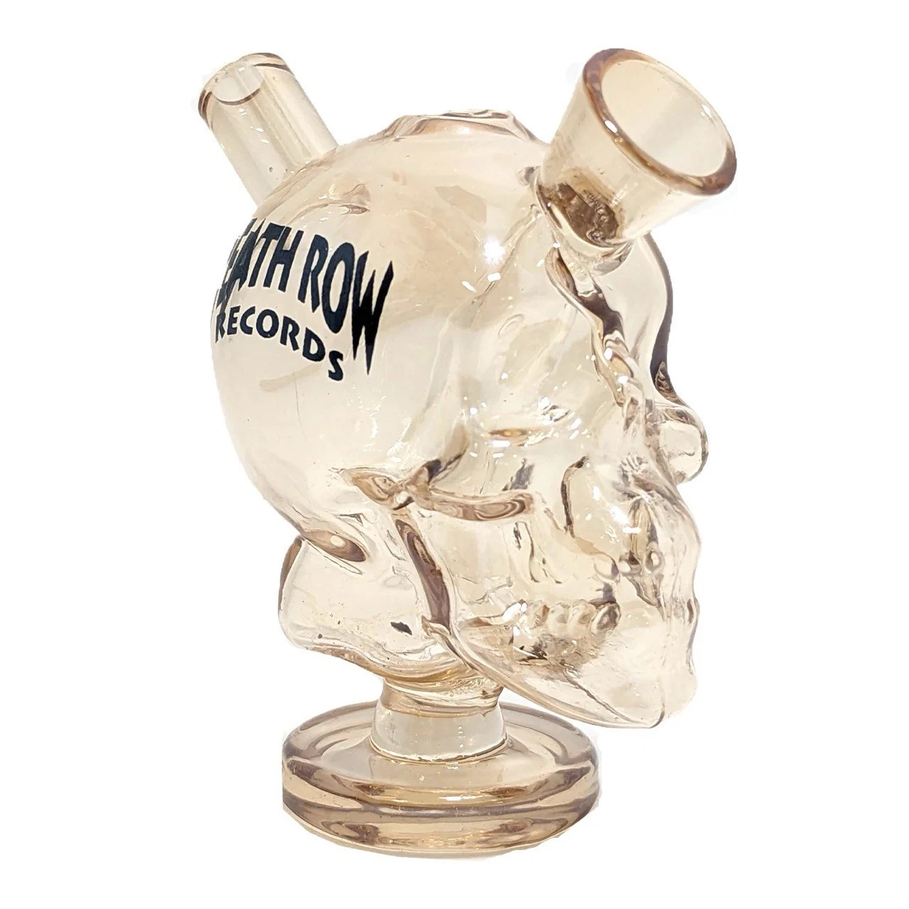 Death Row Records skull bubbler with etched logo