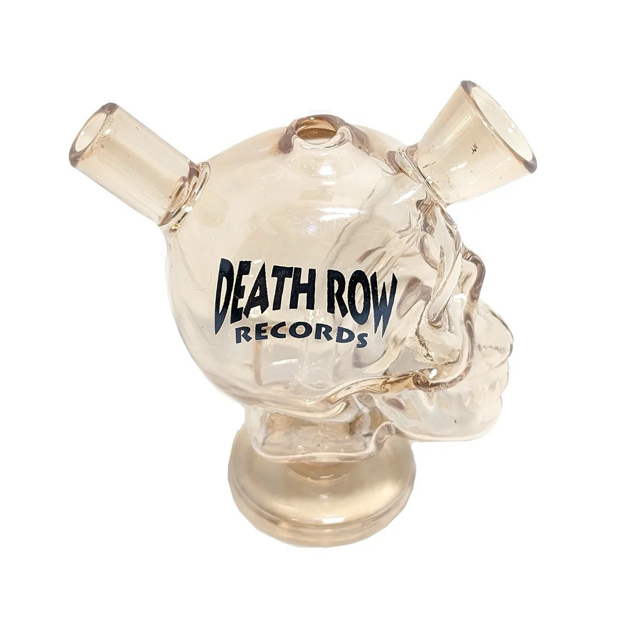 Death Row Records 3 inch skull glass bubbler