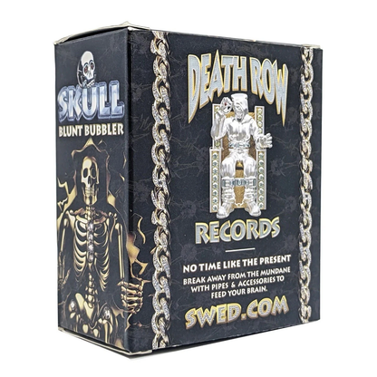 Death Row Records 3 inch skull glass bubbler