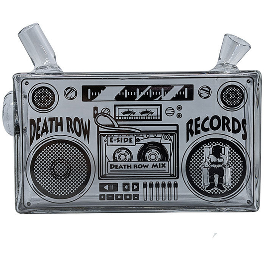 Boom box style Death Row glass water pipe