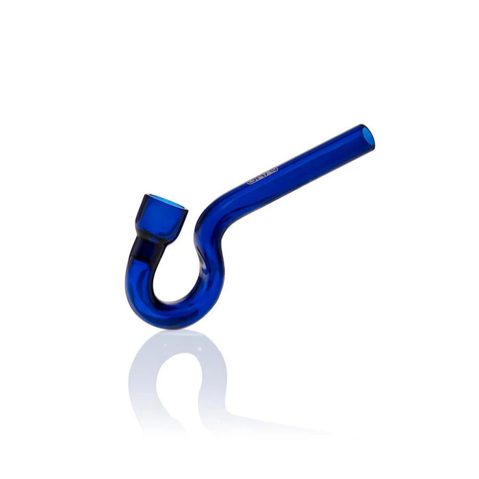 glass chillum with hook design