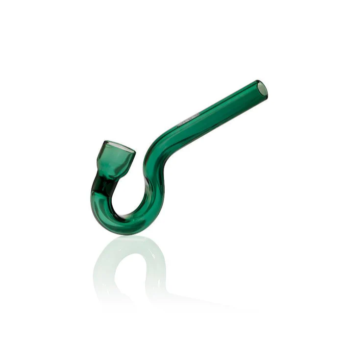 glass chillum with hook design