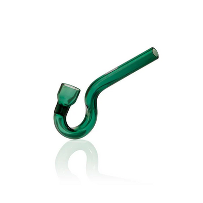 glass chillum with hook design