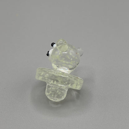 Universal fit glow glass carb cap